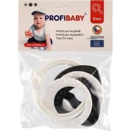 Chrastítko - špendlík černobílý - mix 2 druhy