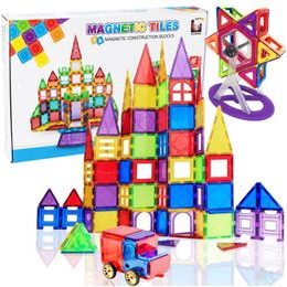 Magnetická stavebnice Magnetic Tiles 70 dílů