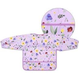 Silikonový bryndáček s kapsičkou Velryba, modrá