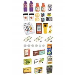 Supermarket pro děti s nákupním vozíkem hnědý