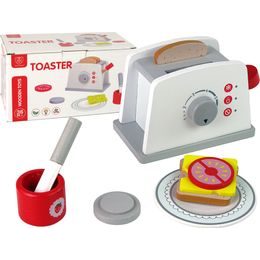 Dřevěný toustovač s doplňky pro děti