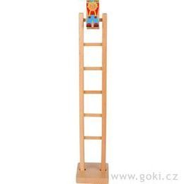 Klaun Climbi na žebříku