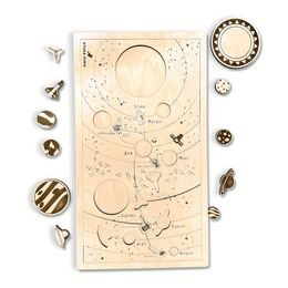 Sluneční soustava - edukativní dřevěné puzzle - SLOVENSKÁ VERZE