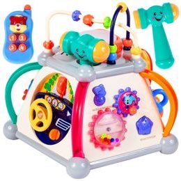 Huile Toys multifunkční kostka pro nejmenší se zvuky Activity Pyramid