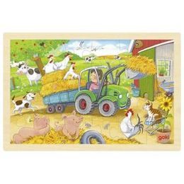 Puzzle s dřevěnými úchytkami Návštěva u doktora, 9 dílů