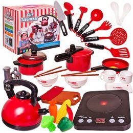Doris sada nádobí do kuchyňky s vařičem na baterie 24 součástí