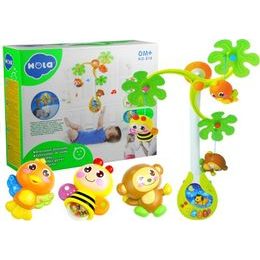 Huile Toys kolotoč nad postýlku se světlem a zvuky Sun Baby