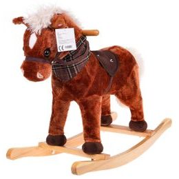 Plyšový houpací kůň Ferda - hnědý