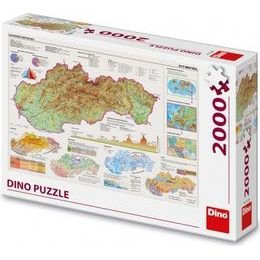 Puzzle Mapa Slovenska 97x69cm 2000
