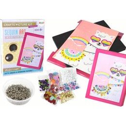 Pěnový obrázek s flitry - Lama