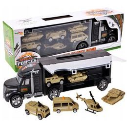 Nákladní auto s autíčky, helikoptérou a tanky Special Forces