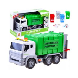 Velké popelářské auto se zvedacím kontejnerem