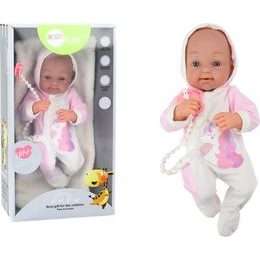 Panenka v oblečku s kapucí s motivem jednorožce, 35 cm