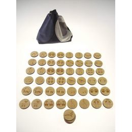 Pexeso stopy zvířat- dřevěná paměťová sada v pytlíku (26 párů)