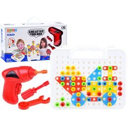 Majlo Toys konstrukční 3D stavebnice s vrtačkou na baterie Magic Panel 268 ks