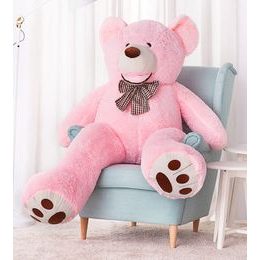 Plyšový medvěd Maty 160 cm růžový