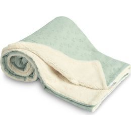 Dětská bambusová dečka - růžová se srdíčky