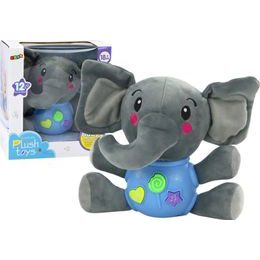 Interaktivní plyšový slon, modrá