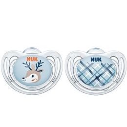 Nuk Dudlík silikonový Snow 0-6m, 2ks