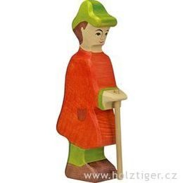 Pastýř s holí (série I) - biblická dřevěná postava
