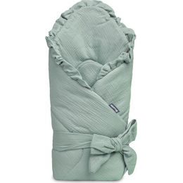 Dětská mušelínová zavinovačka - khaki