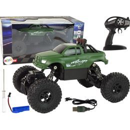 Terénní auto dálkově ovládané RC, zelená