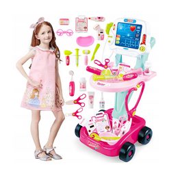 Souprava pro lékaře - EKG lékařský vozík XL s doplňky