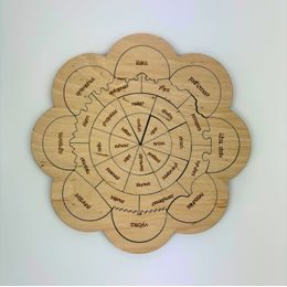 Emócie na vyfarbenie - drevené puzzle