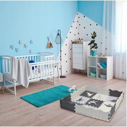 Výuková pěnová podložka Dinosauři 25ks šedá