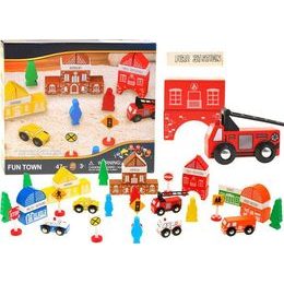 Dřevěné kostky MĚSTSKÝ hasičský sbor