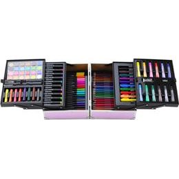 Penál s jednorožcem 3D fialový