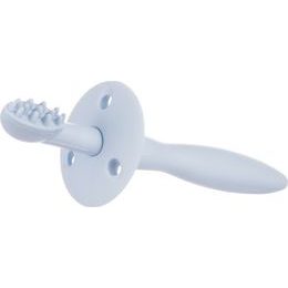 Canpol Babies Canpol babies Silikonový zubní kartáček/kousátko s ochr. štítkem - modrý