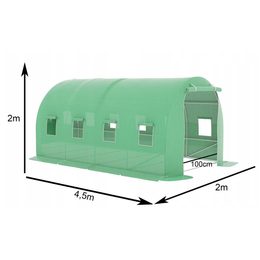 Zahradní fóliovník 3,5x2x2m zelený