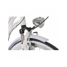 Městské Retro kolo Village 26" bílá + pletený košík