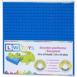 LW Toys Podložka na stavění 24x24 bodů - modrá
