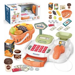 Dětská pokladna se skenerem a doplňky bílá