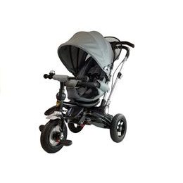 Majlo Toys oboustranná tříkolka s nafukovacími koly PRO700 stříbrná