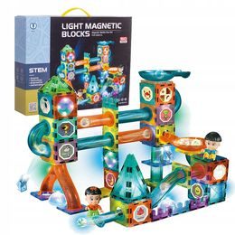 Doris magnetická svítící stavebnice se skluzavkou Light Magnetic 150 dílů