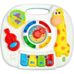 4Baby Plyšový kolotoč nad postýlku Rabbit - šedo/bílý