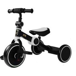 Skládací tříkolka černo-bílá