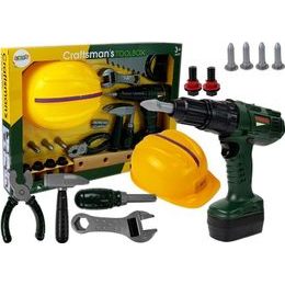 Dětská sada nářadí se žlutou helmou