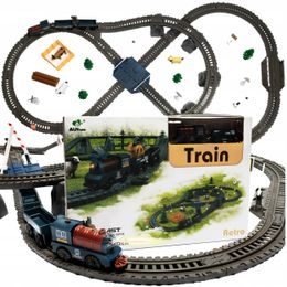 Doris vláčkodráha na baterie s příslušenstvím 90 dílků Electric Train