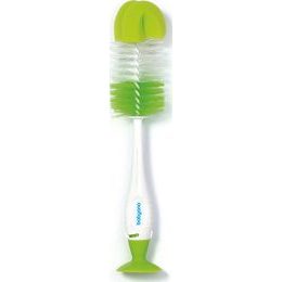 BabyOno kartáč na čištění lahví a saviček 2v1 s přísavkou zelený