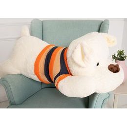 Plyšový pejsek Rek 120 cm - bílý