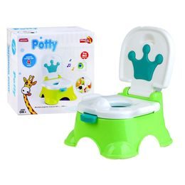 Majlo Toys interaktivní hrající nočník 3v1 Funny Potty zelený