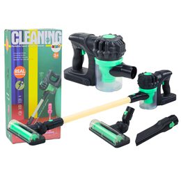 Dětský tyčový vysavač na baterie - zelený