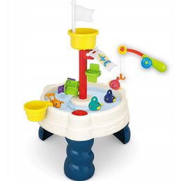 Pirátský vodní stůl pískoviště lovení rybiček 2v1