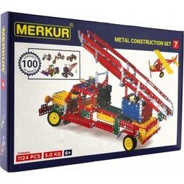 Stavebnice MERKUR 7 100 modelů 1124ks 4 vrstvy