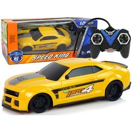 Závodní auto na dálkové ovládání Speed King S90 žluté 1:24