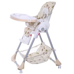 Ecotoys jídelní židlička 2v1 béžová